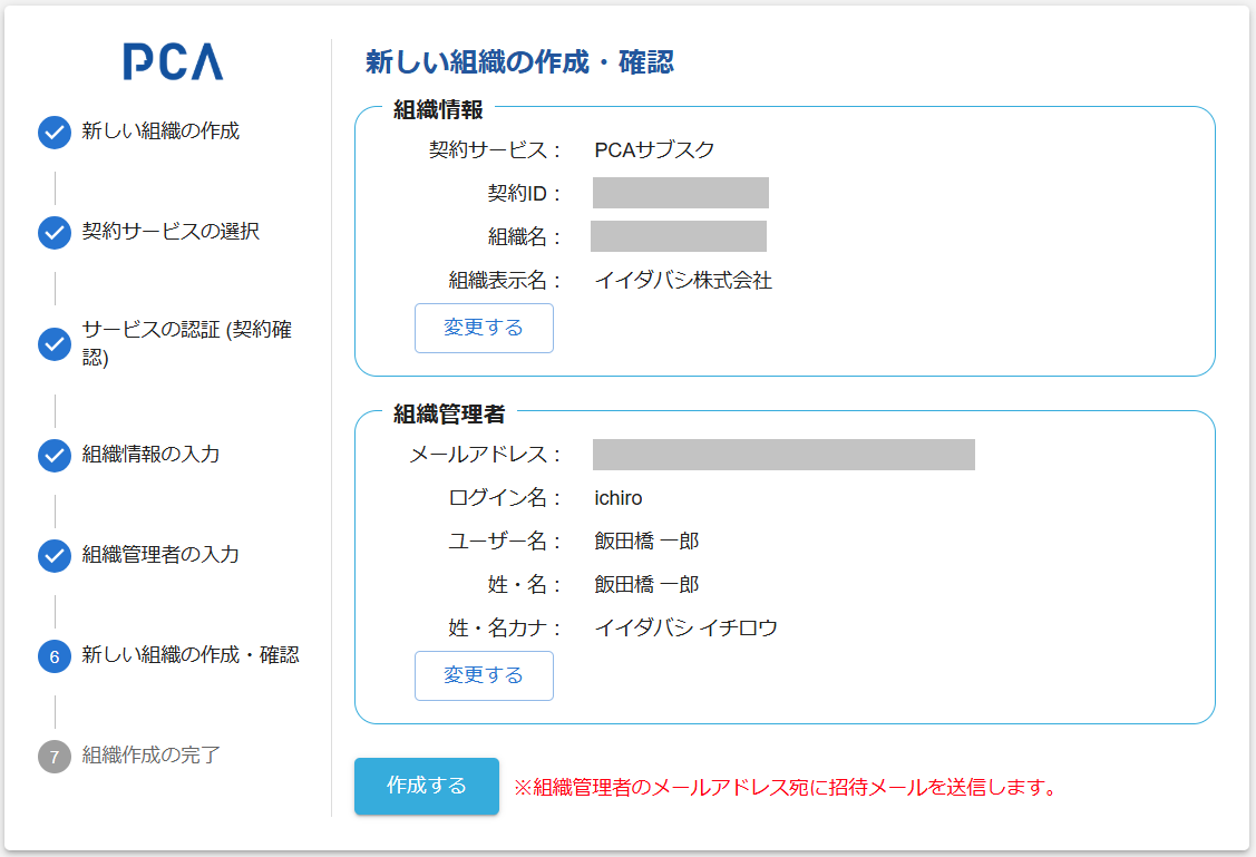 PCA ID 利用イメージ