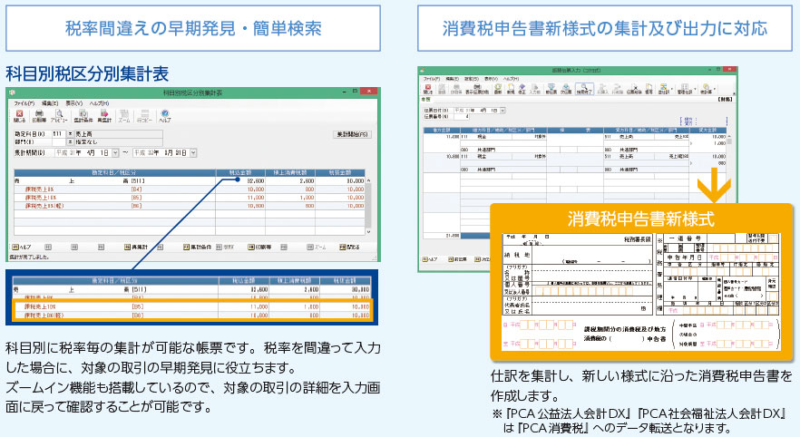 会計ソフトはpca 10 消費税改正 ピー シー エー株式会社