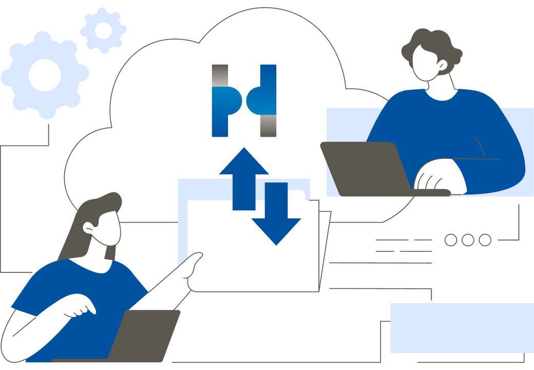 PCA Hub eDOC ファイル共有 イメージ