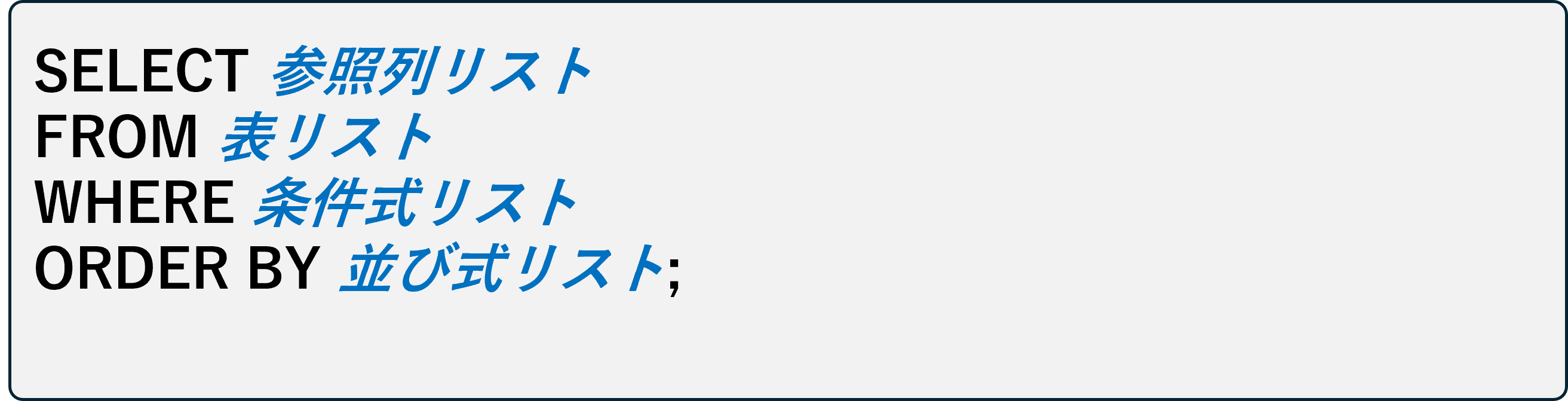 CIG初級SELECT文